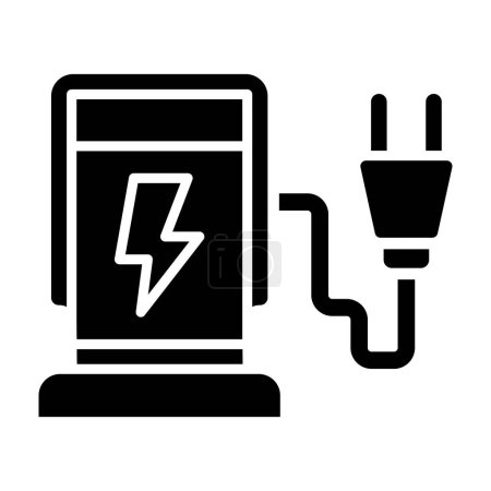 Illustration for Electric plug icon vector. thin line sign. isolated contour symbol illustration - Royalty Free Image