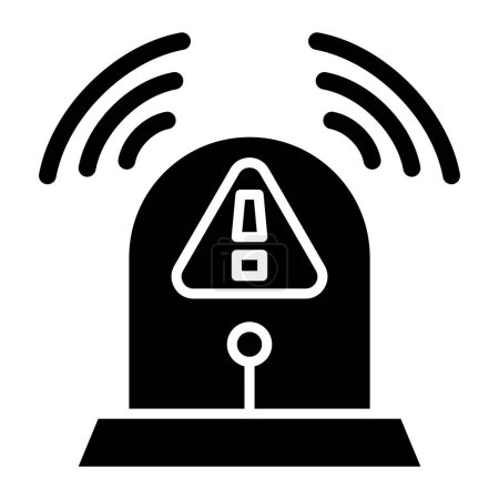Ilustración de Vector icono wifi aislado sobre fondo blanco para su diseño web y aplicación móvil, concepto de logotipo de alerta - Imagen libre de derechos