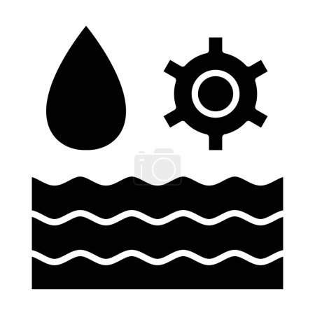 Téléchargez les illustrations : L'eau. icône web illustration simple - en licence libre de droit