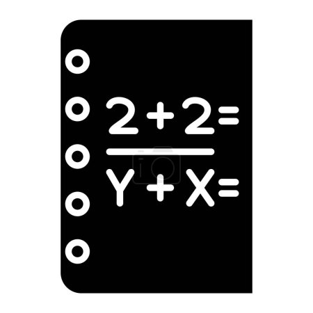 Illustration for Math. web icon simple illustration - Royalty Free Image