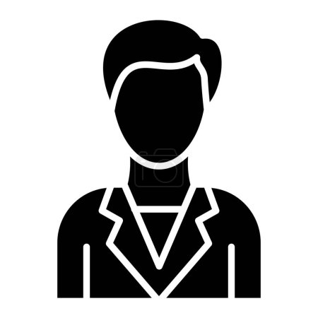 Illustration for Man avatar. simple design - Royalty Free Image