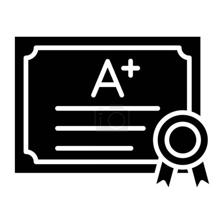 Illustration for Certificate. web icon simple design - Royalty Free Image