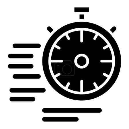 Illustration for Stopwatch. web icon simple design - Royalty Free Image