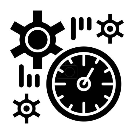 Illustration for Setting time. simple design - Royalty Free Image