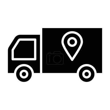 Téléchargez les illustrations : Camion de livraison. conception simple - en licence libre de droit