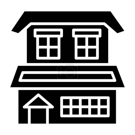 Illustration for House. web icon simple illustration - Royalty Free Image
