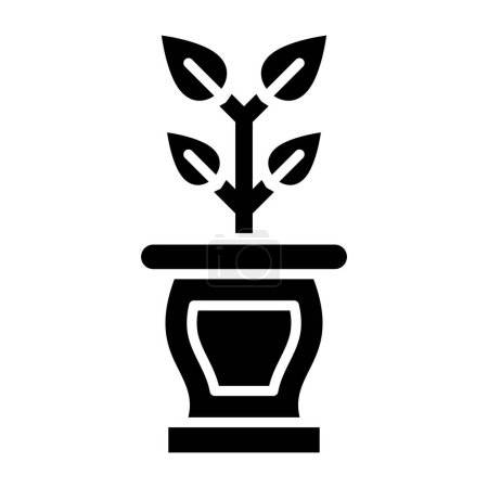 Illustration for Plant pot icon, vector illustration - Royalty Free Image