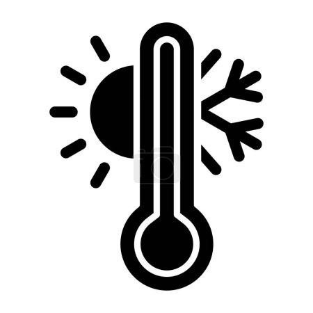 Illustration for Thermometer. web icon simple design - Royalty Free Image