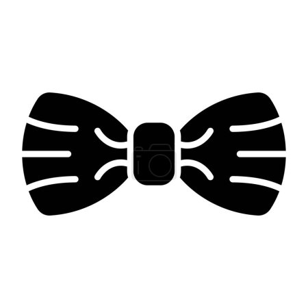 Illustration for Bow tie icon. black and white vector illustration - Royalty Free Image