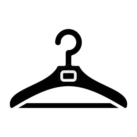 Ilustración de Percha icono. ilustración simple de la ropa símbolo vectorial para el diseño web - Imagen libre de derechos