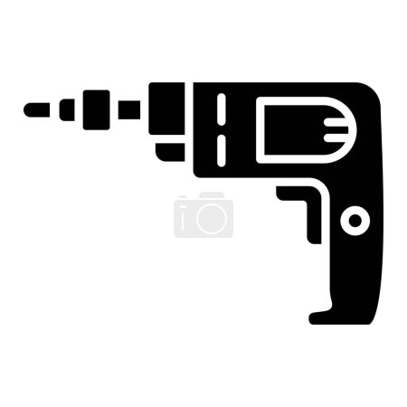 Illustration for Drill. web icon simple illustration - Royalty Free Image