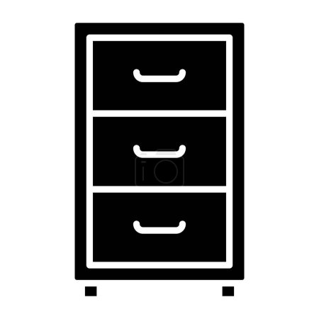 Illustration for Cabinet. web icon simple illustration - Royalty Free Image