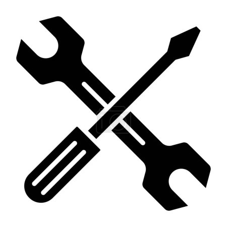 Ilustración de Servicio de reparación icono web ilustración simple - Imagen libre de derechos