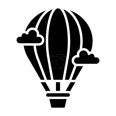 Illustration for Air balloon. web icon simple illustration - Royalty Free Image