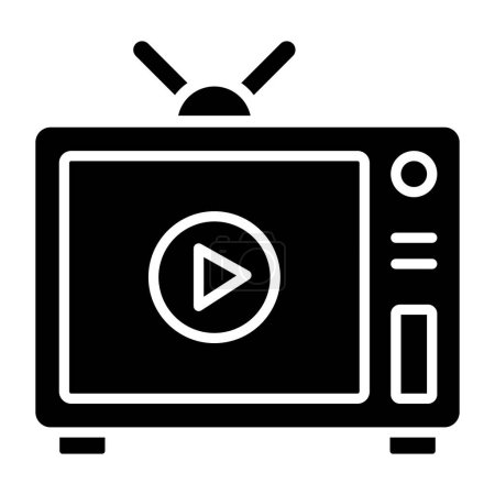 Illustration for Television. web icon simple illustration - Royalty Free Image