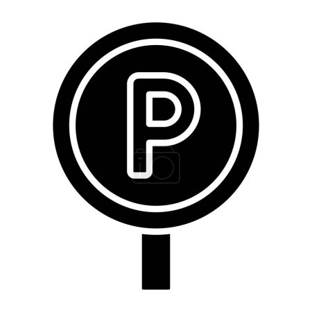 Illustration for Parking icon vector illustration - Royalty Free Image