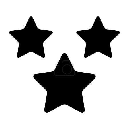 Illustration for Stars. web icon simple design - Royalty Free Image