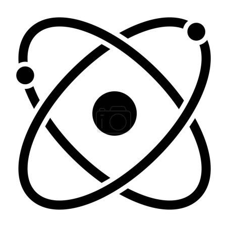 Illustration for Atom. web icon simple illustration - Royalty Free Image