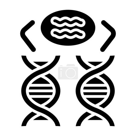 Illustration for Dna icon vector illustration - Royalty Free Image