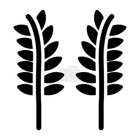 Illustration for Sheaf of Rice. web icon simple illustration - Royalty Free Image