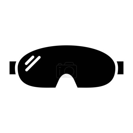 Illustration for Goggles web icon simple illustration - Royalty Free Image