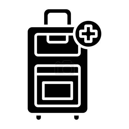 Illustration for Additional Baggage web icon vector illustration - Royalty Free Image