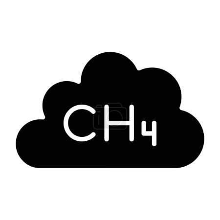 Illustration for Methane web icon simple illustration - Royalty Free Image