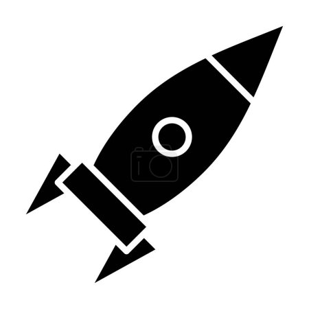 Téléchargez les illustrations : Illustration vectorielle icône fusée - en licence libre de droit