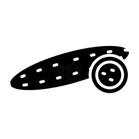 Illustration for Cucumber. web icon simple design - Royalty Free Image