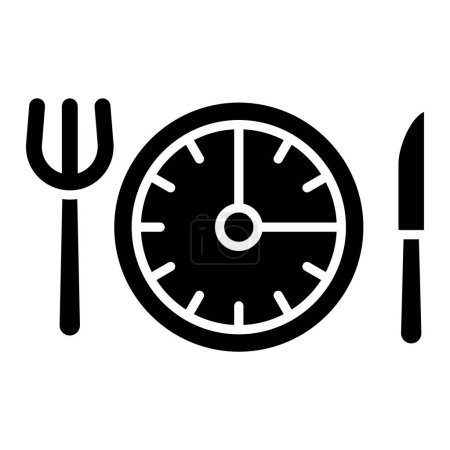 Illustration for Intermittent Fasting icon vector illustration - Royalty Free Image