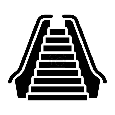Ilustración de Icono de escaleras. ilustración simple para la web - Imagen libre de derechos