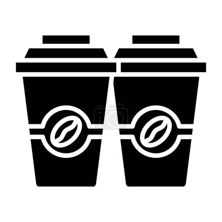 Téléchargez les illustrations : Icônes tasse de café. illustration web - en licence libre de droit