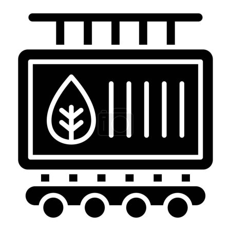 Téléchargez les illustrations : Icône Web Réservoir de biocarburant illustration simple - en licence libre de droit