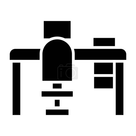 Illustration for Workplace web icon simple illustration - Royalty Free Image