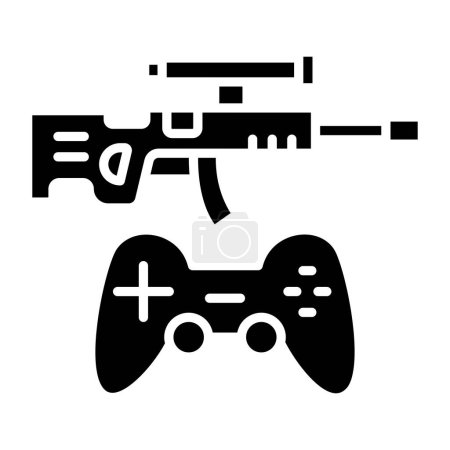 Ilustración de Icono del controlador de juego. ilustración simple de iconos de vectores de joystick para web - Imagen libre de derechos