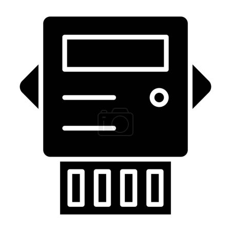 Illustration for Electric Meter web icon simple illustration - Royalty Free Image