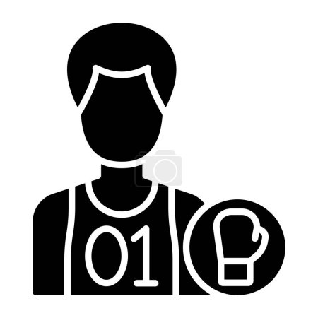 Illustration for Athlete  icon vector illustration - Royalty Free Image