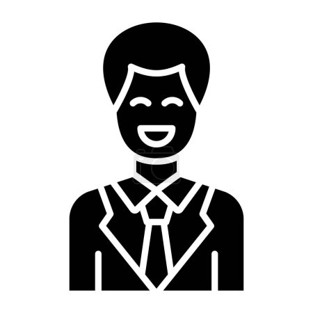 Ilustración de Hombre avatar icono. ilustración vectorial - Imagen libre de derechos