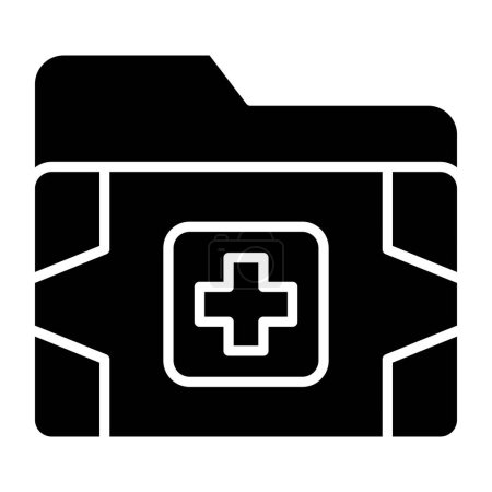 Illustration for Medical folder icon vector illustration - Royalty Free Image
