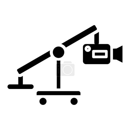 Illustration for Camera Crane web icon simple illustration - Royalty Free Image
