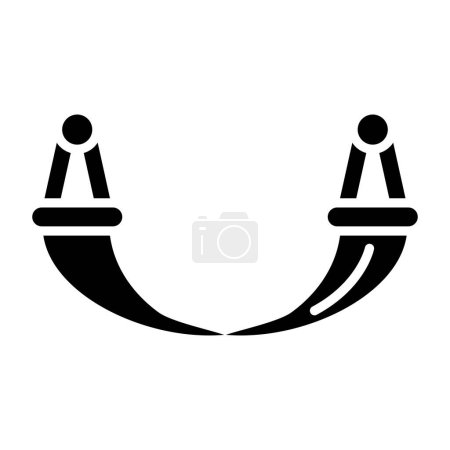 Ilustración de Hamaca. Icono web ilustración simple - Imagen libre de derechos