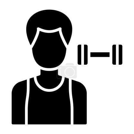 Téléchargez les illustrations : Illustration vectorielle de l'icône Fitness Trainer - en licence libre de droit