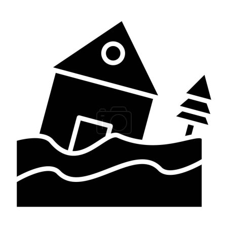 Ilustración de Icono web de desastres ilustración simple - Imagen libre de derechos