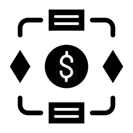 Ilustración de Proyecto Presupuesto icono web diseño simple - Imagen libre de derechos