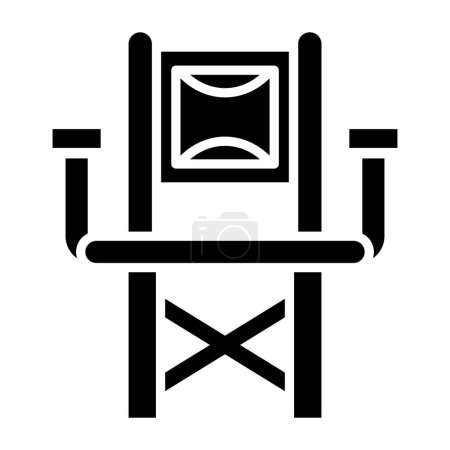 Illustration for Director Chair web icon simple illustration - Royalty Free Image