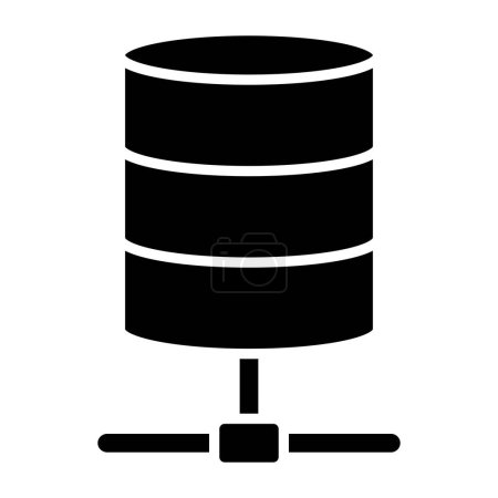 Illustration for Database. web icon simple illustration - Royalty Free Image
