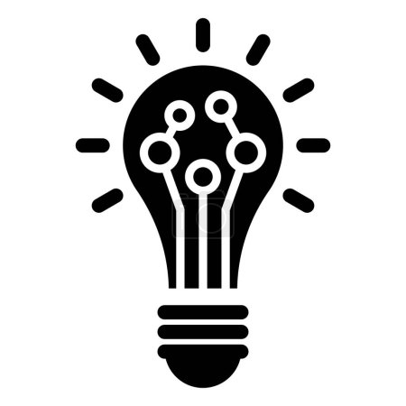 Ilustración de Icono web de lámpara led ilustración simple - Imagen libre de derechos