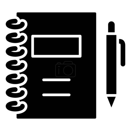 Illustration for Notebook. web icon simple illustration - Royalty Free Image