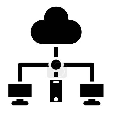 Illustration for Cloud computing. simple design - Royalty Free Image