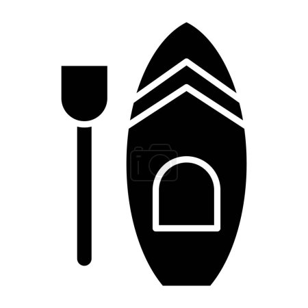 Illustration for Paddle boarding. web icon simple illustration - Royalty Free Image